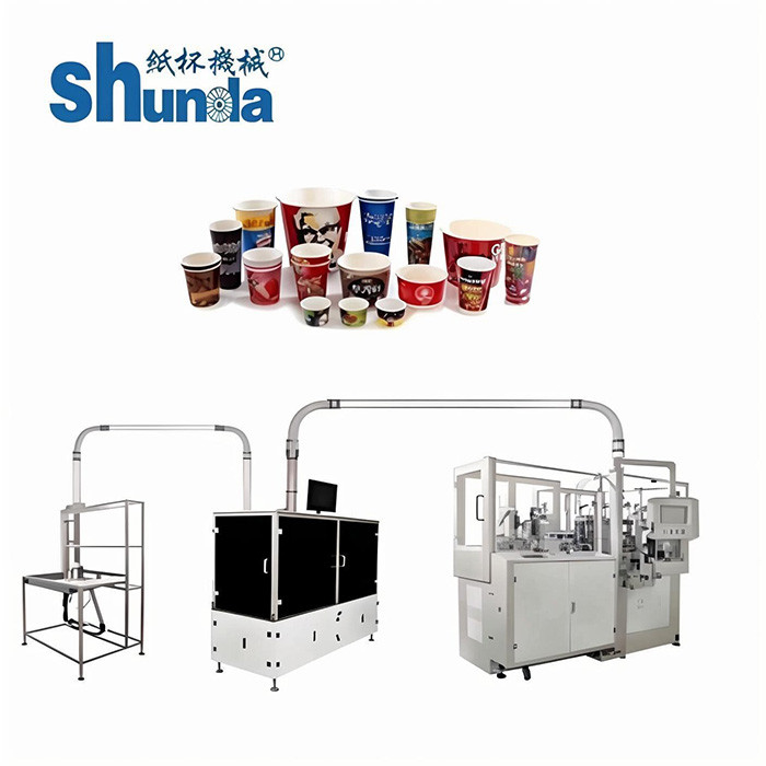 Automatic Paper Cups Manufacturing Machines Coffee Tea Ice Cream Cup Making